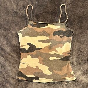 GARAGE Camo Tank Top S